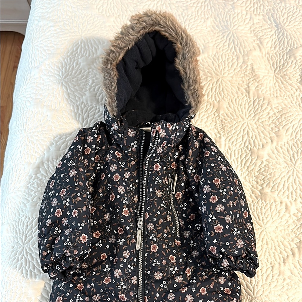 ❌SOLD❌2T H&M flower print toddler snow suit